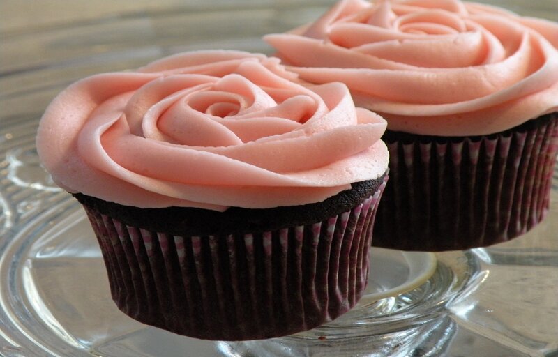 Chocolate Cupcakes — Pink, Delicate