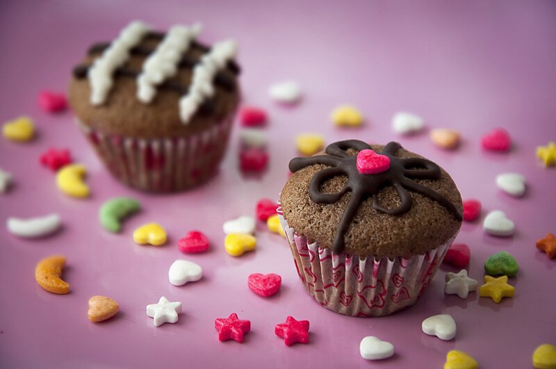 Chocolate Cupcakes — Pink, Sweet