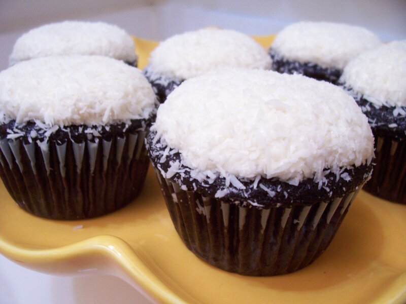 Chocolate Cupcakes with Coconut
