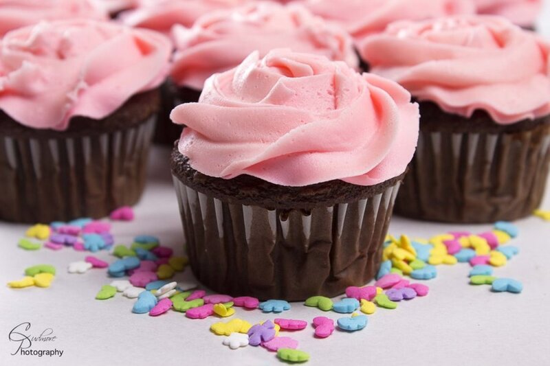 Chocolate Cupcakes with Frosting — Brown, Sweet