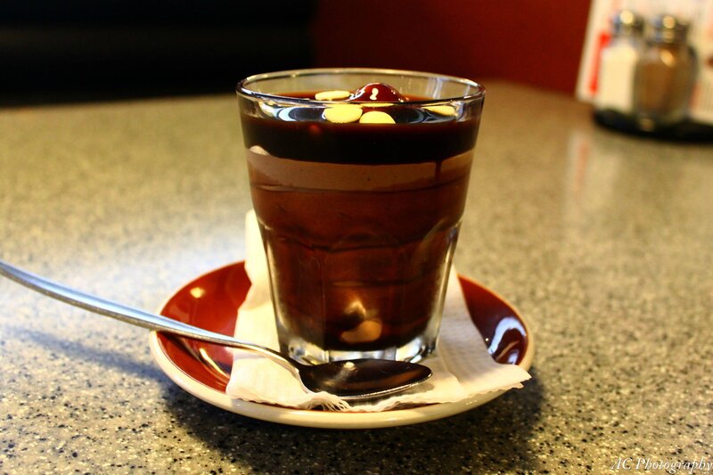 Chocolate Dessert in Glass — Brown, Calm