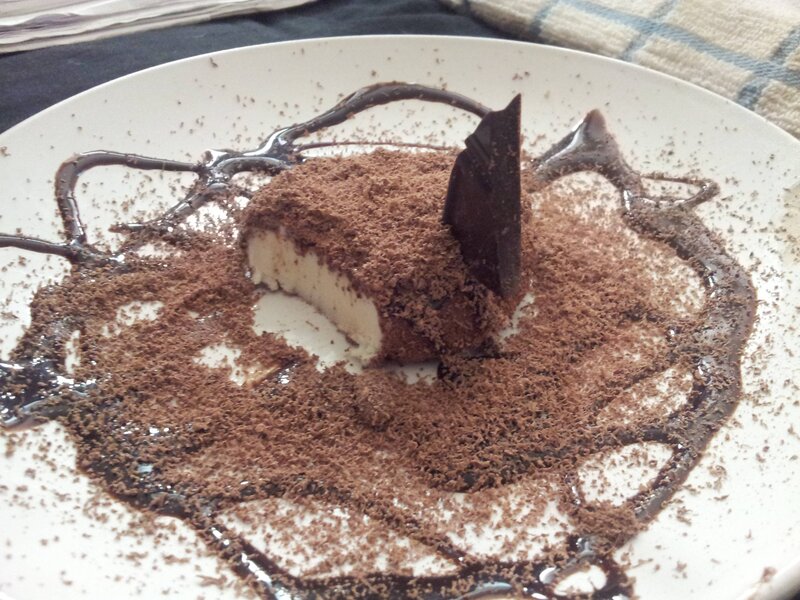 Chocolate Dessert on Plate — Brown