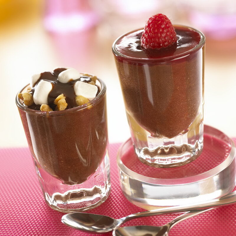 Chocolate Desserts in Glasses