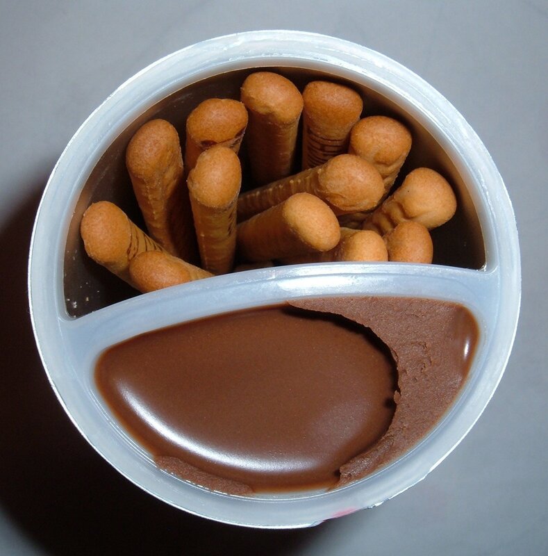 chocolate dip with sticks