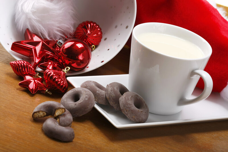 Chocolate Donuts and Milk