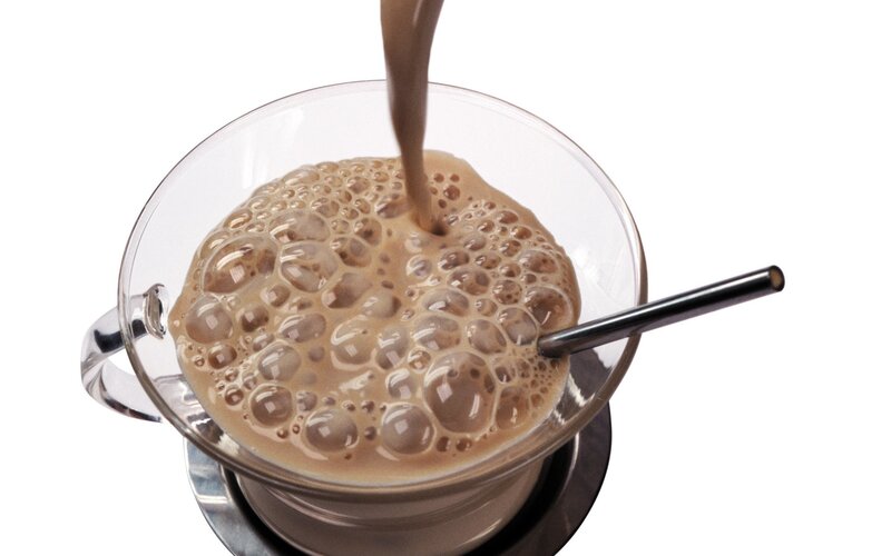 Chocolate Drink Being Poured