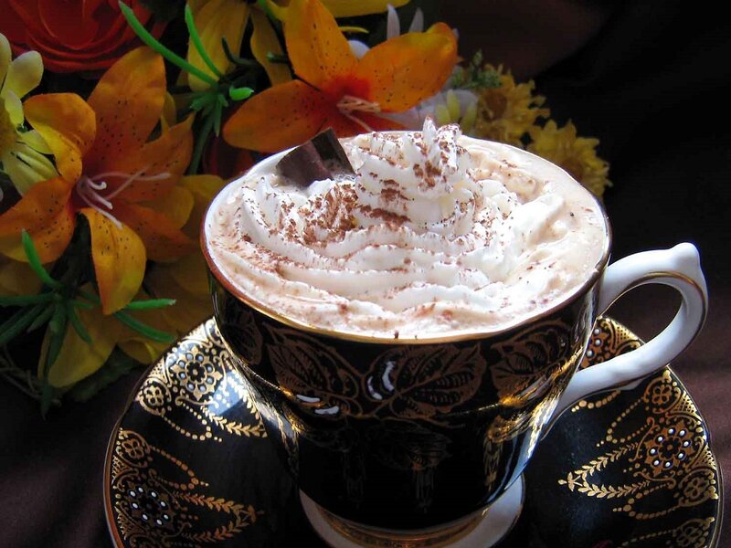 Chocolate Drink in Cup — Black