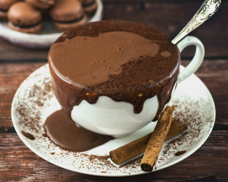 Chocolate Drink in Cup — Brown, Cozy, Photograph