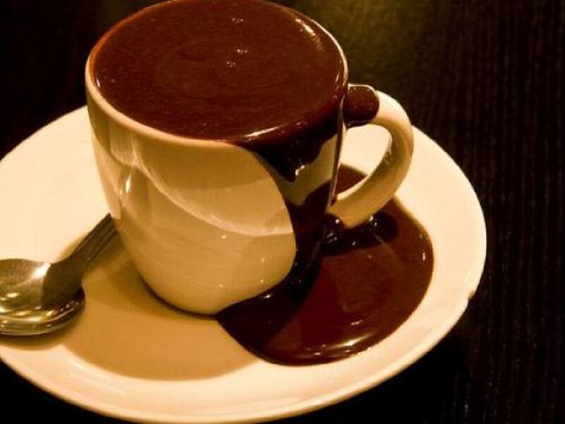 Chocolate Drink in Cup — Brown