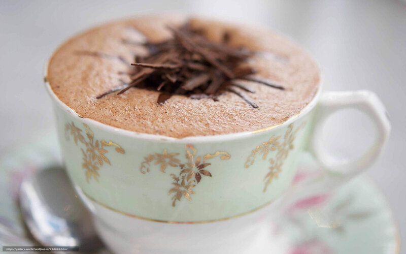 Chocolate Drink in Cup — Green