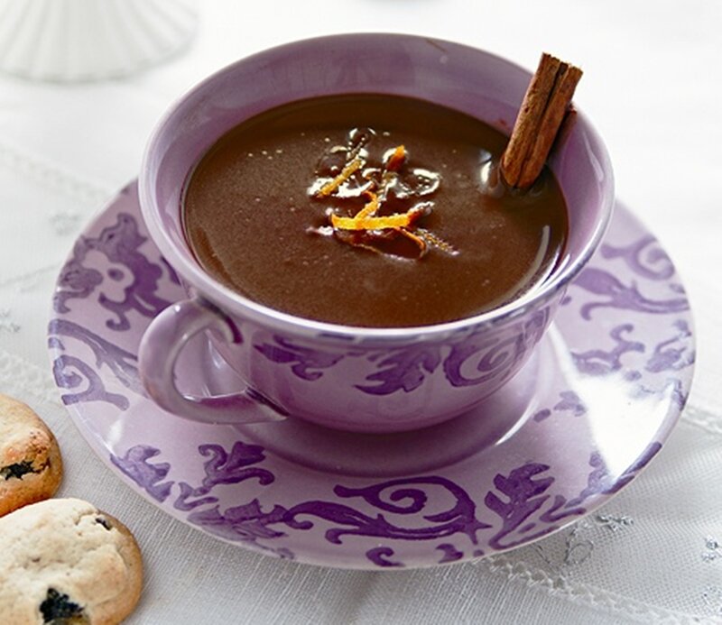 Chocolate Drink in Cup — Purple