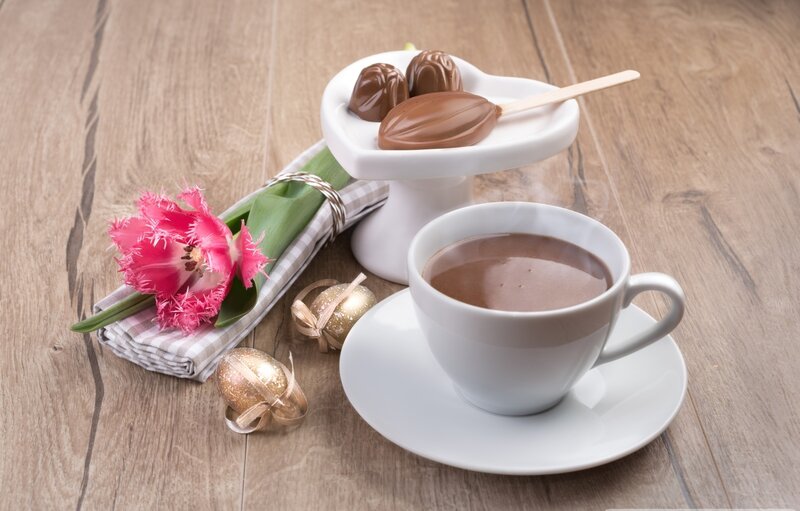 Chocolate Drink with Candies
