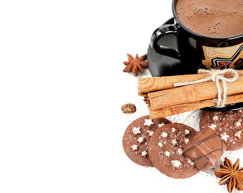 Chocolate Drink with Cookies