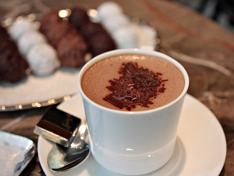 Chocolate Drink with Shavings — Brown