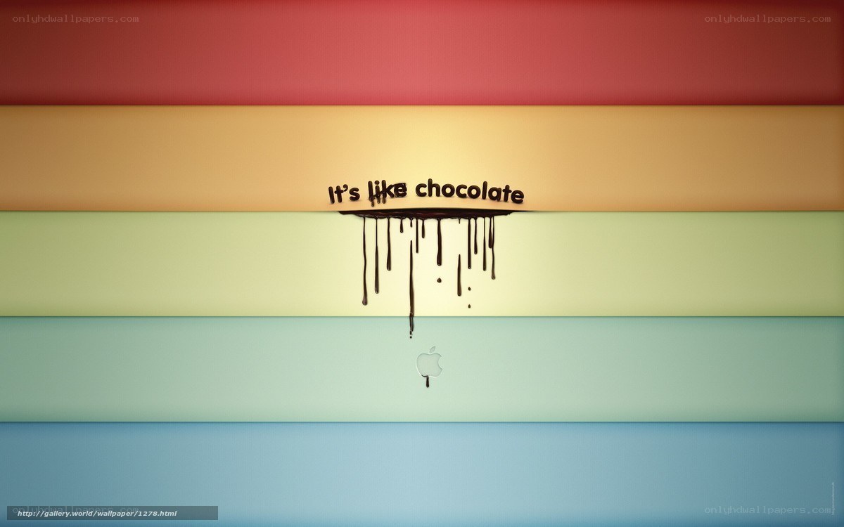 Chocolate dripping on rainbow