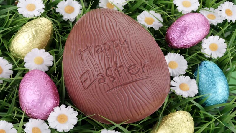 Chocolate Easter Egg — Brown, Festive