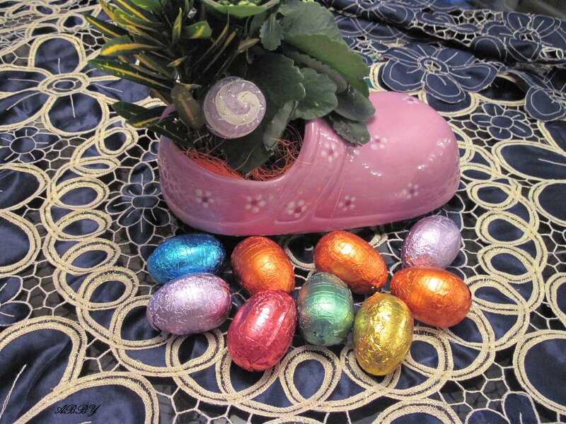 Chocolate Eggs and Plant