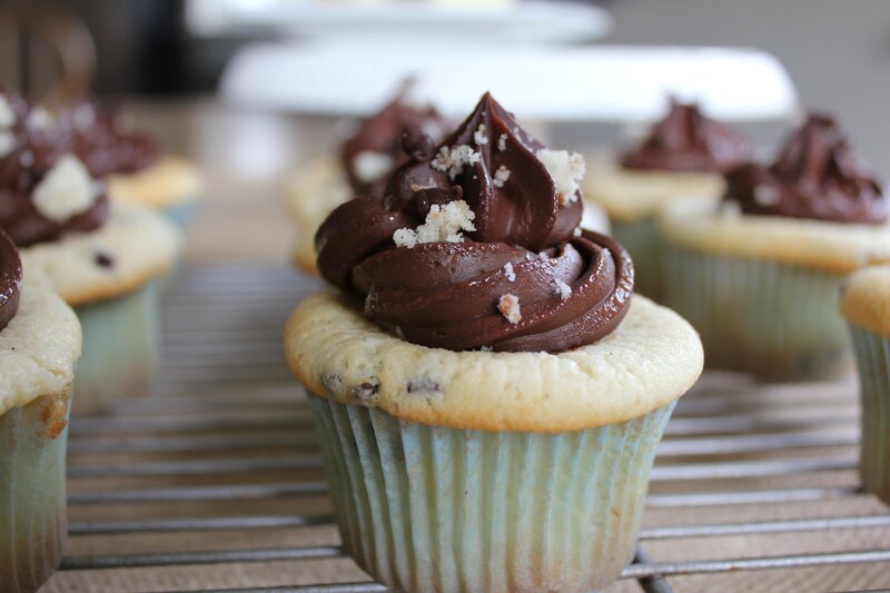 Chocolate-frosted Cupcakes