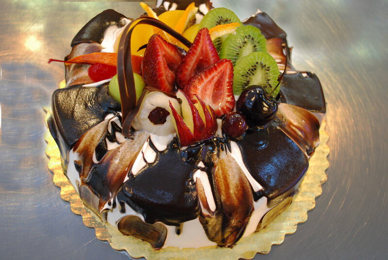 Chocolate Fruit Cake — Brown, Appetizing
