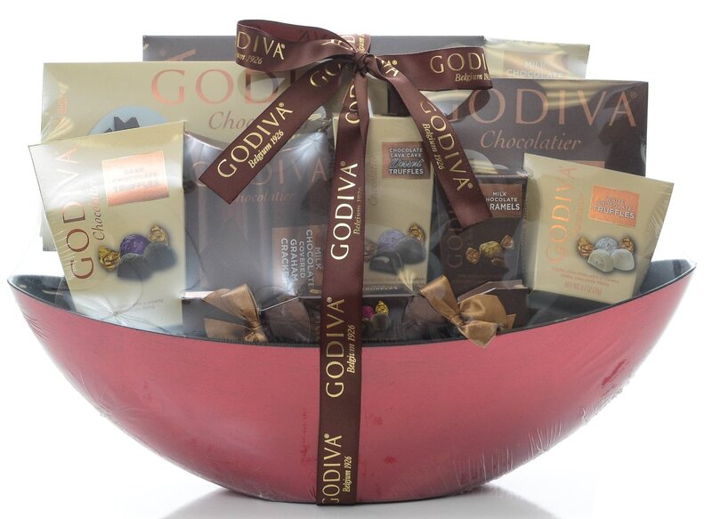 Chocolate Gift Basket — Red