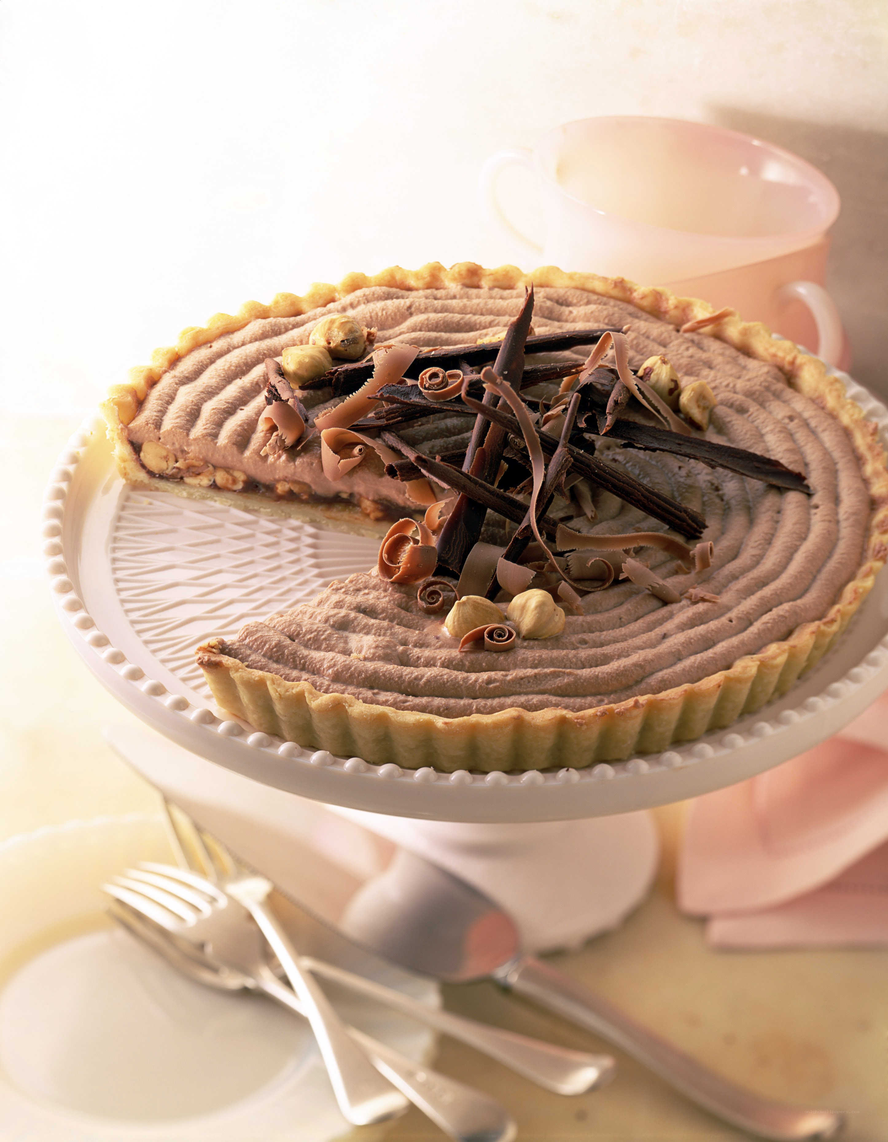 chocolate hazelnut tart