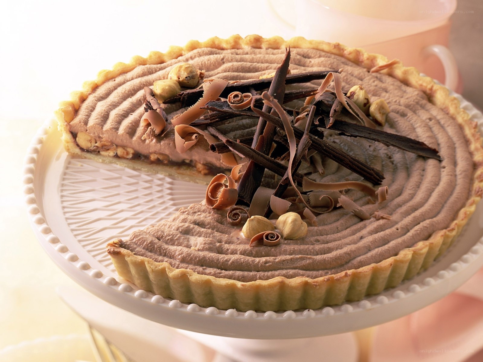 chocolate hazelnut tart