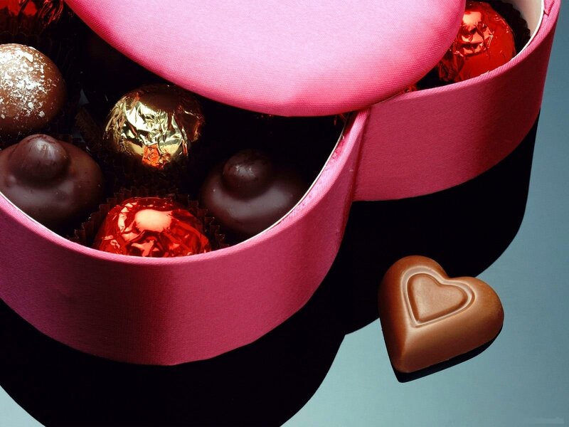 chocolate heart box