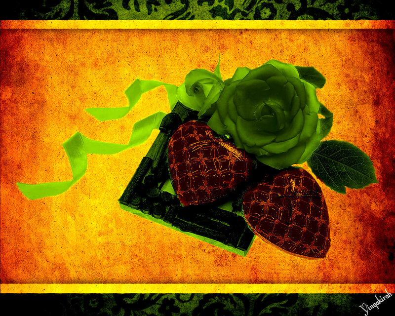 Chocolate Hearts and Roses