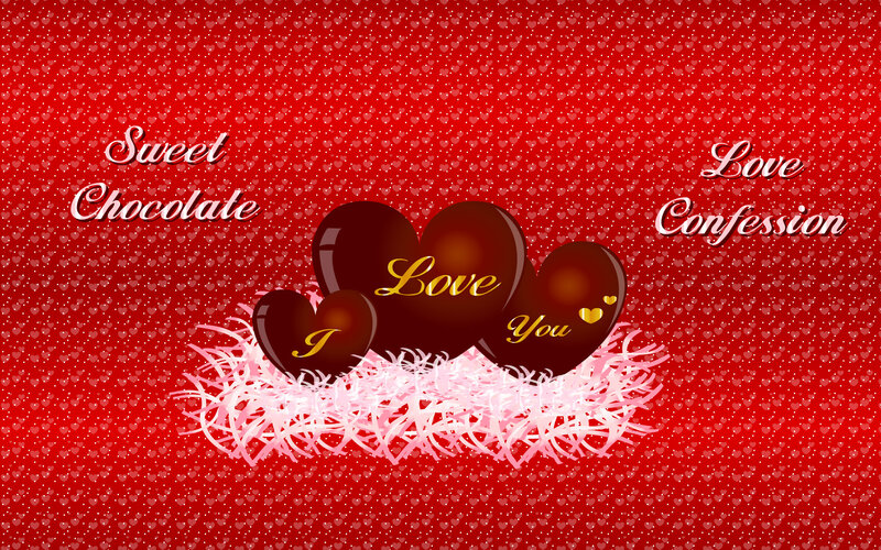 Chocolate Hearts on Nest