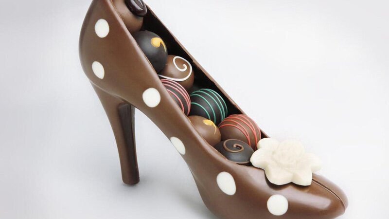 Chocolate High-heeled Shoe — Brown
