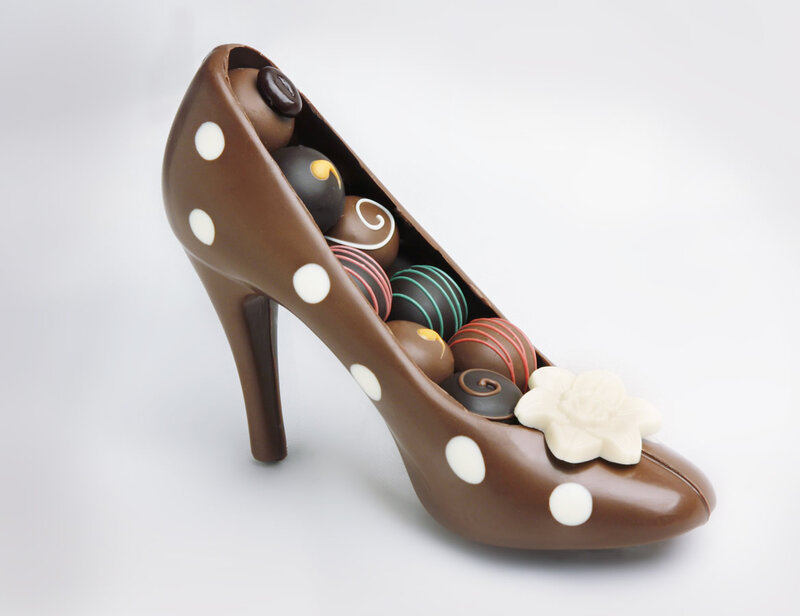 Chocolate High-heeled Shoe