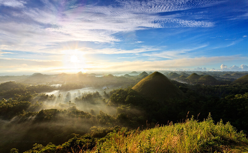 Chocolate Hills at Sunrise