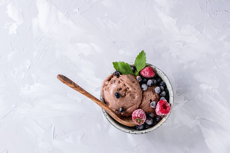 Chocolate Ice Cream Bowl