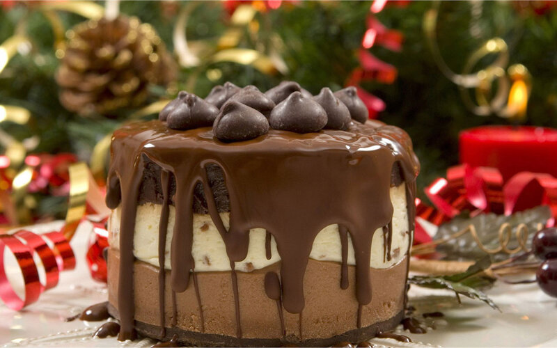 Chocolate Ice Cream Cake — Brown