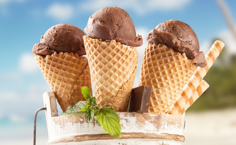 Chocolate Ice Cream Cones