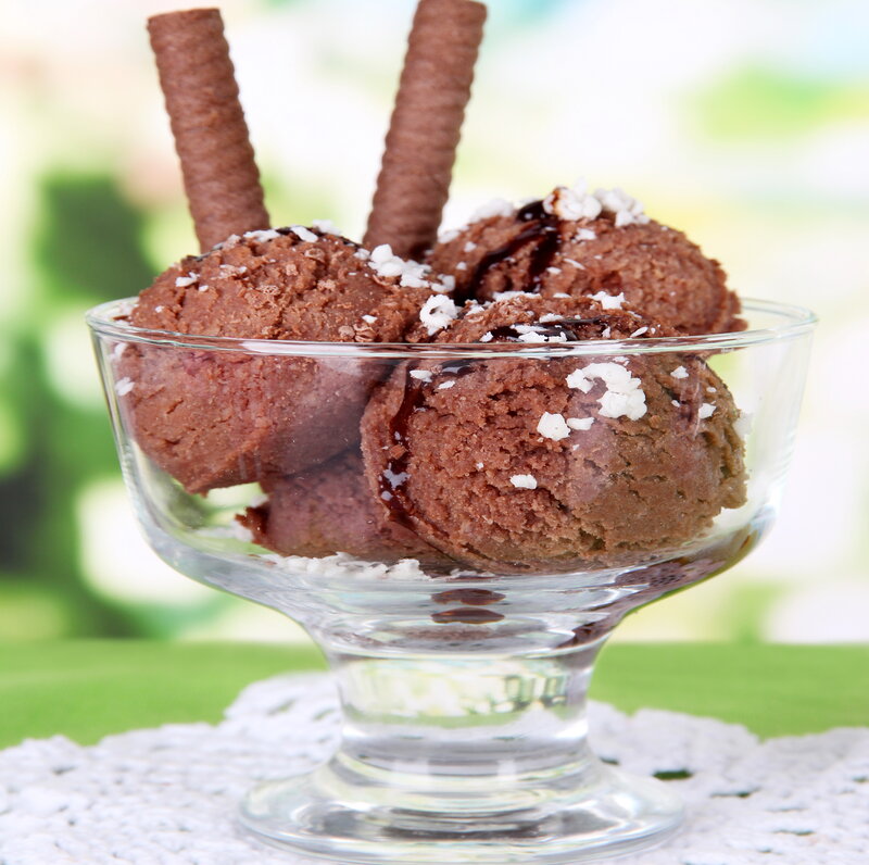 Chocolate Ice Cream Dessert — Brown