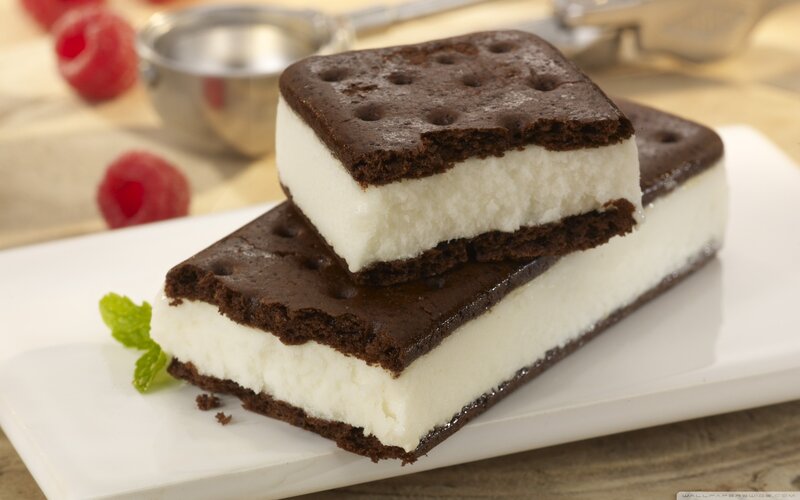 chocolate ice cream sandwiches