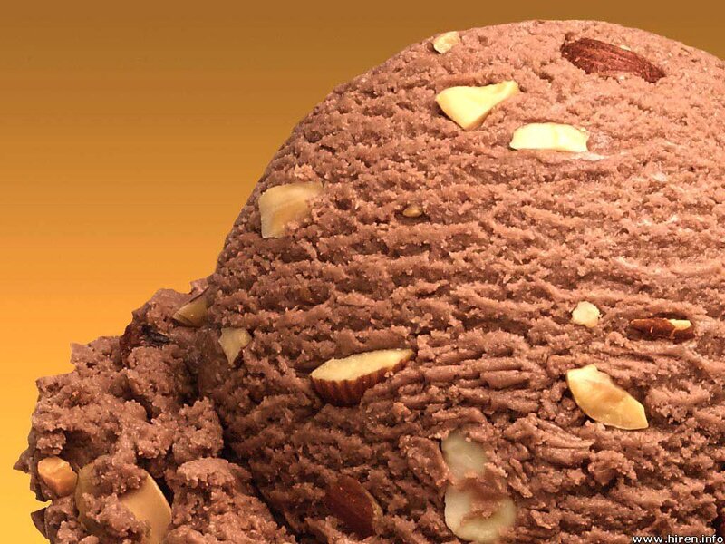 Chocolate Ice Cream Scoop — Brown