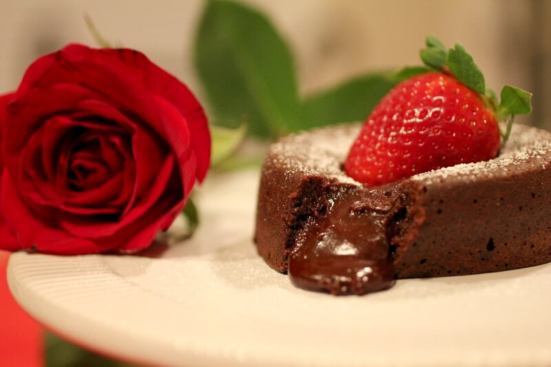 Chocolate Lava Cake — Red
