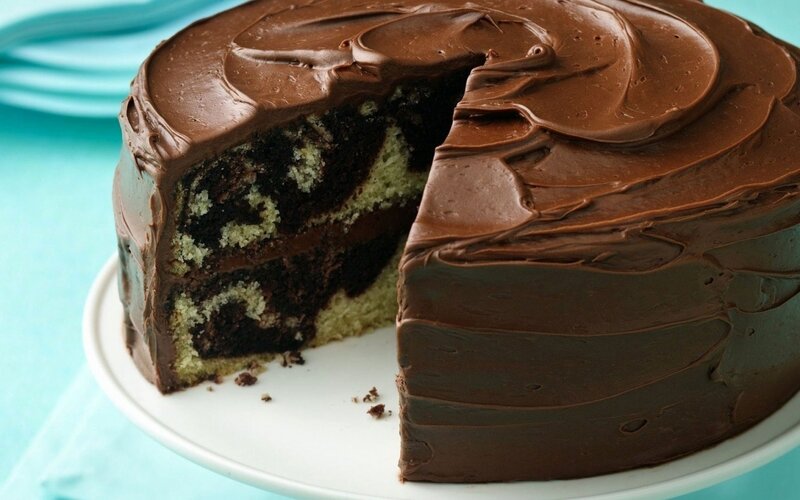 Chocolate Marble Cake — Brown