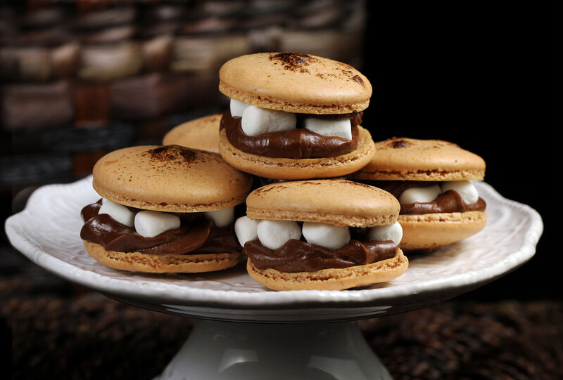 Chocolate Marshmallow Macarons