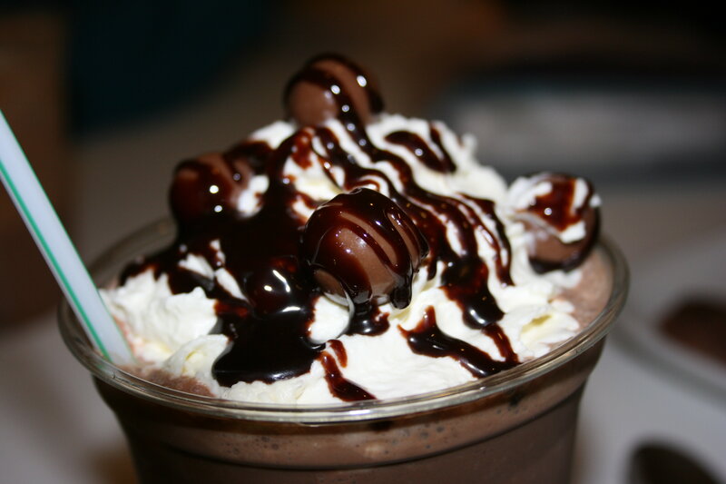 Chocolate Milkshake with Whipped Cream