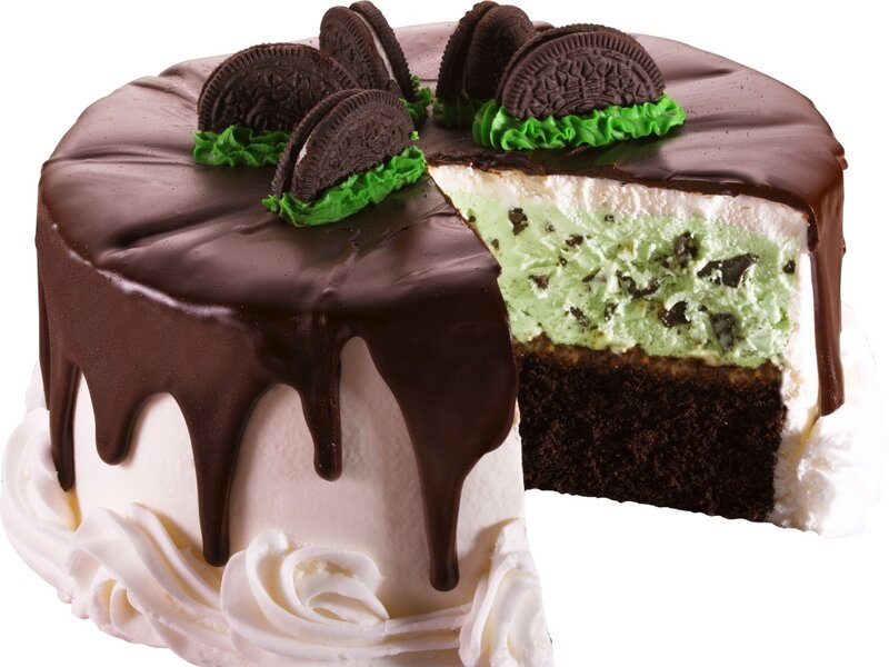 Chocolate Mint Cake — Brown