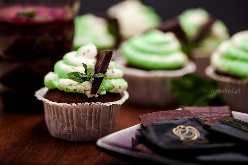 Chocolate Mint Cupcakes — Brown