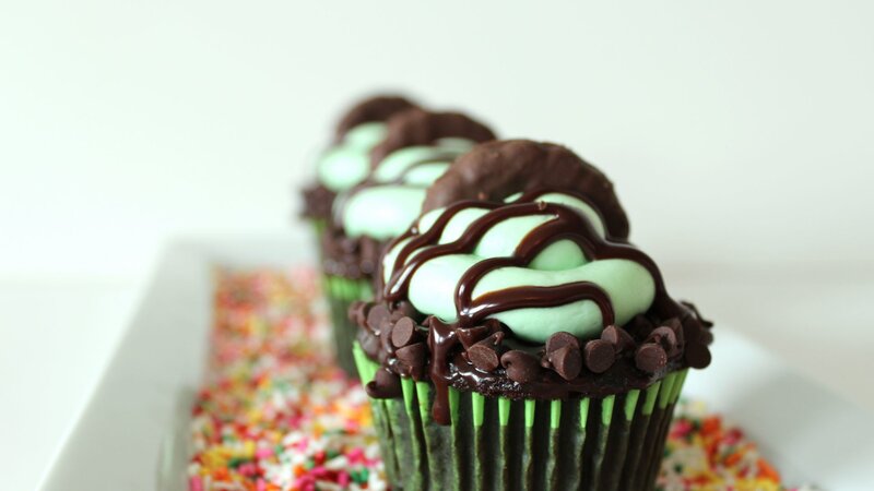 chocolate mint cupcakes