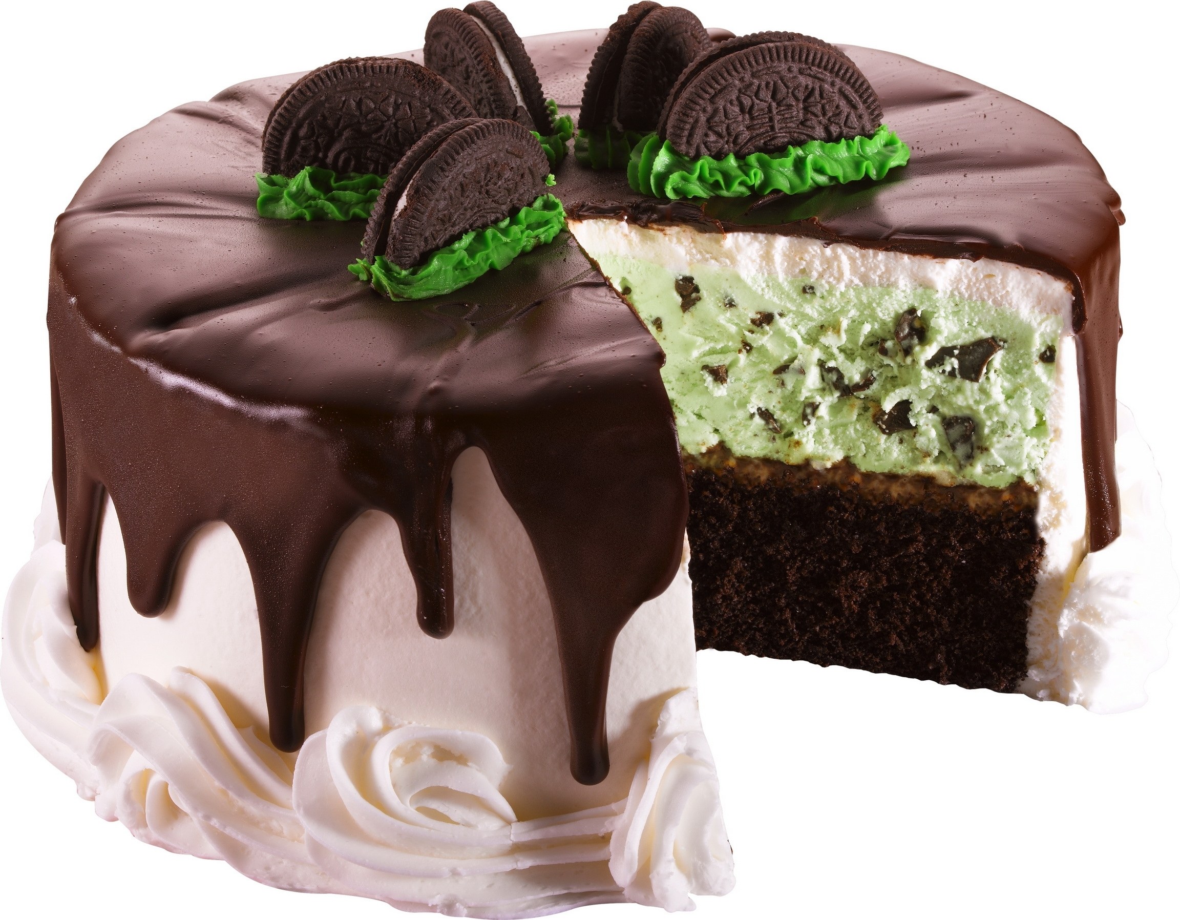 chocolate mint ice cream cake