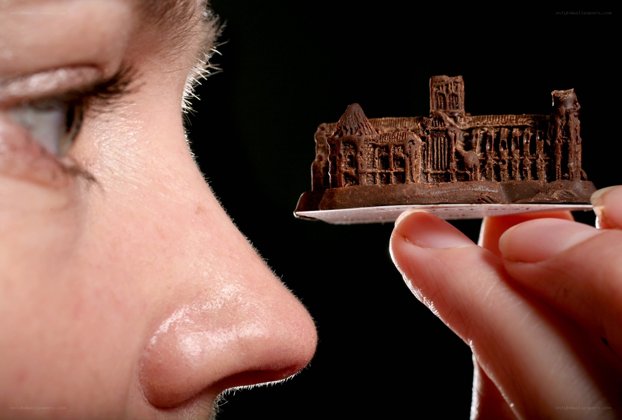 chocolate model of a building