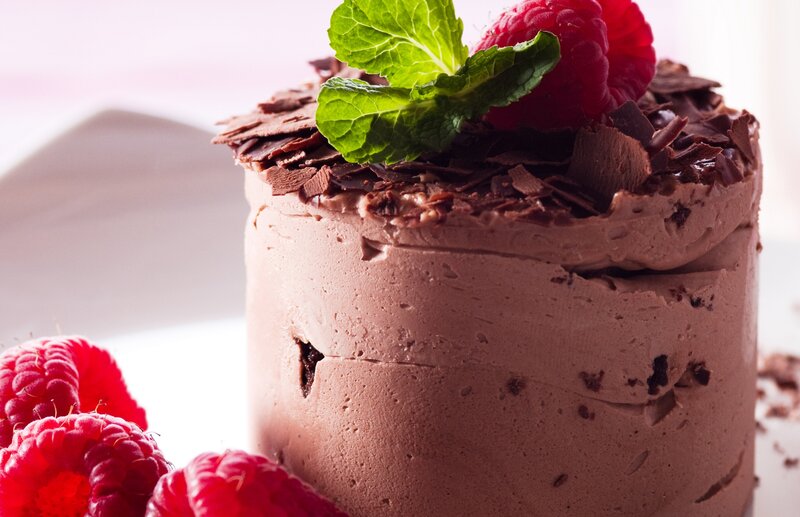 Chocolate Mousse Cake — Brown, Appetizing, Photograph