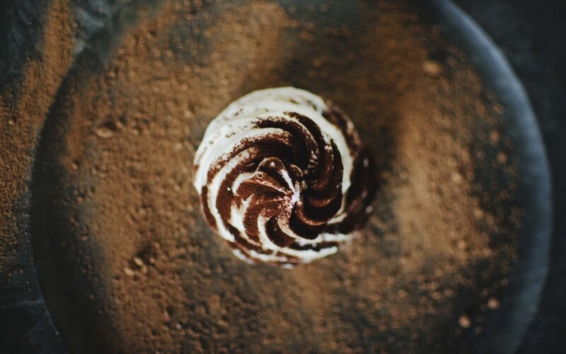 Chocolate Mousse Dessert — Brown, Dark