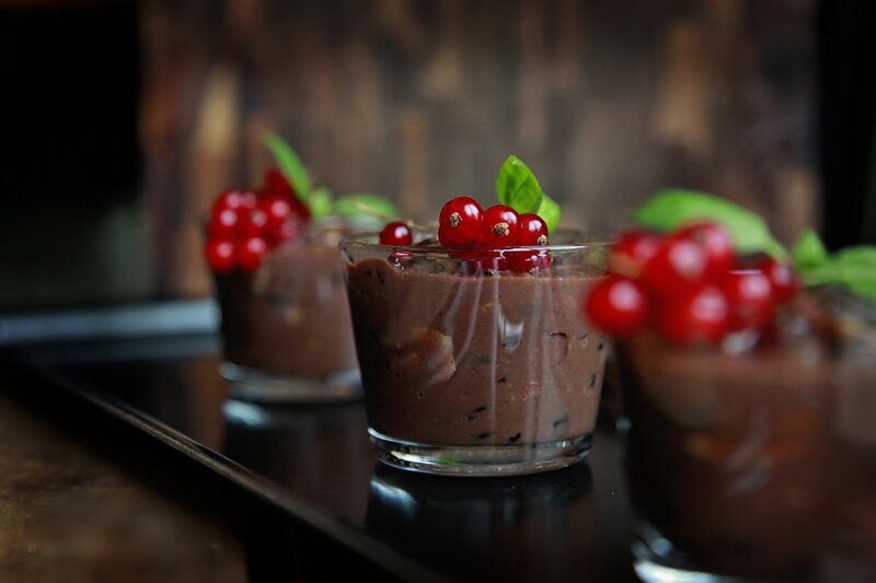 Chocolate Mousse Desserts — Brown, Dark